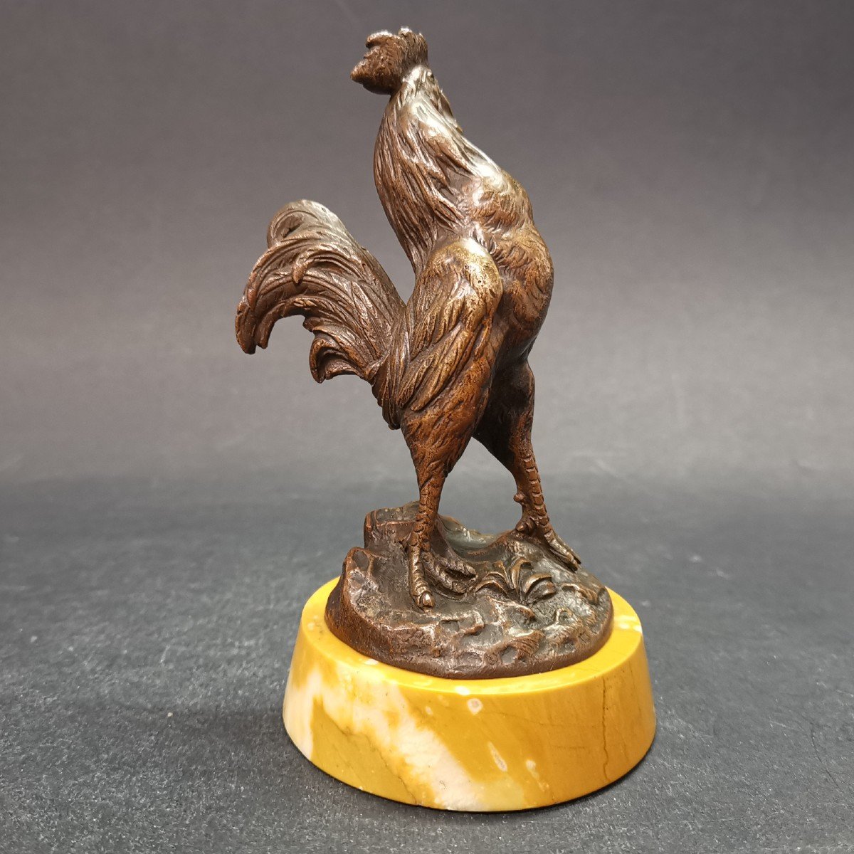 Charles Paillet (1871-1937), Bronze “gallic Rooster”-photo-2