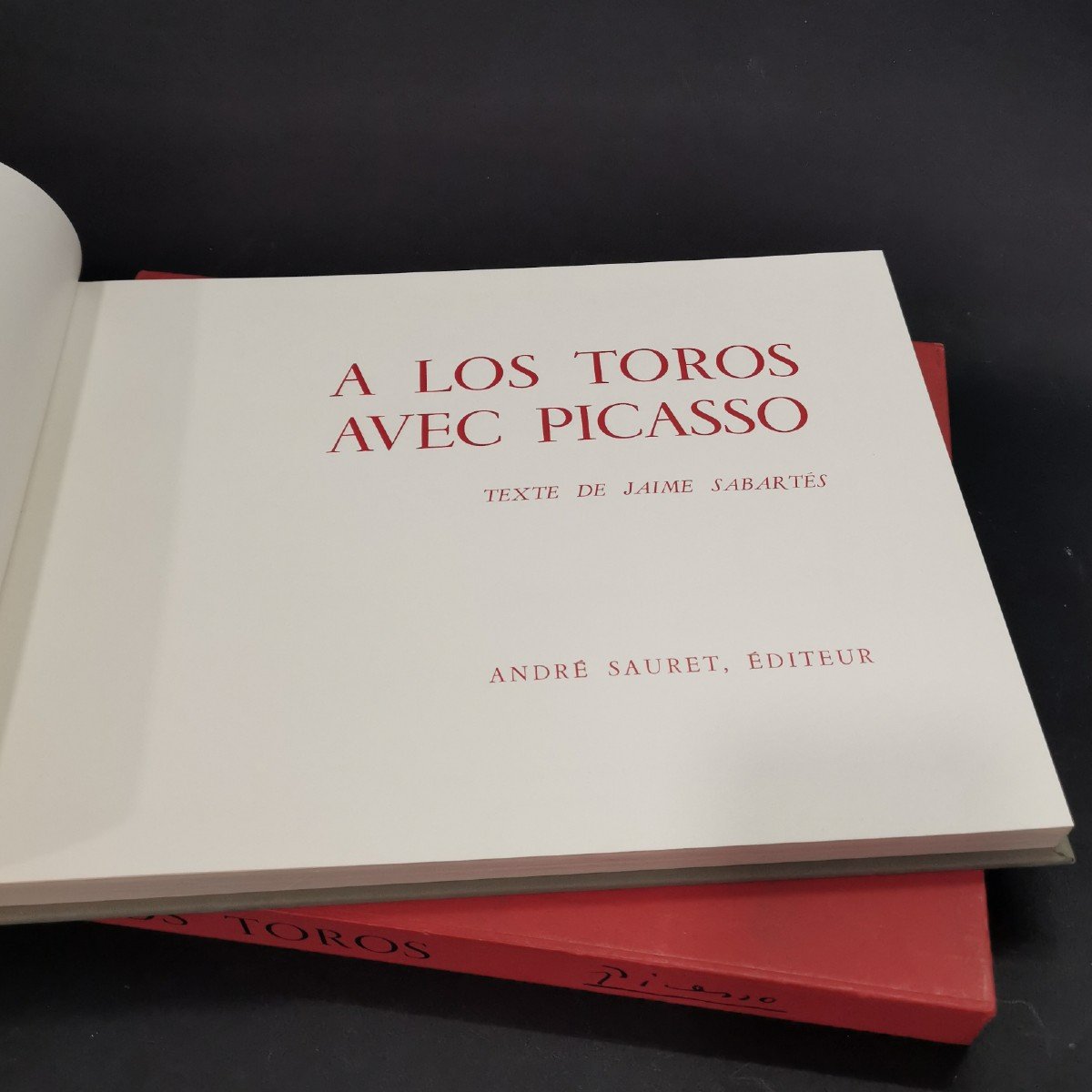 A Los Toros Avec Picasso, Livre Contenant 4 Lithographies Originales-photo-2