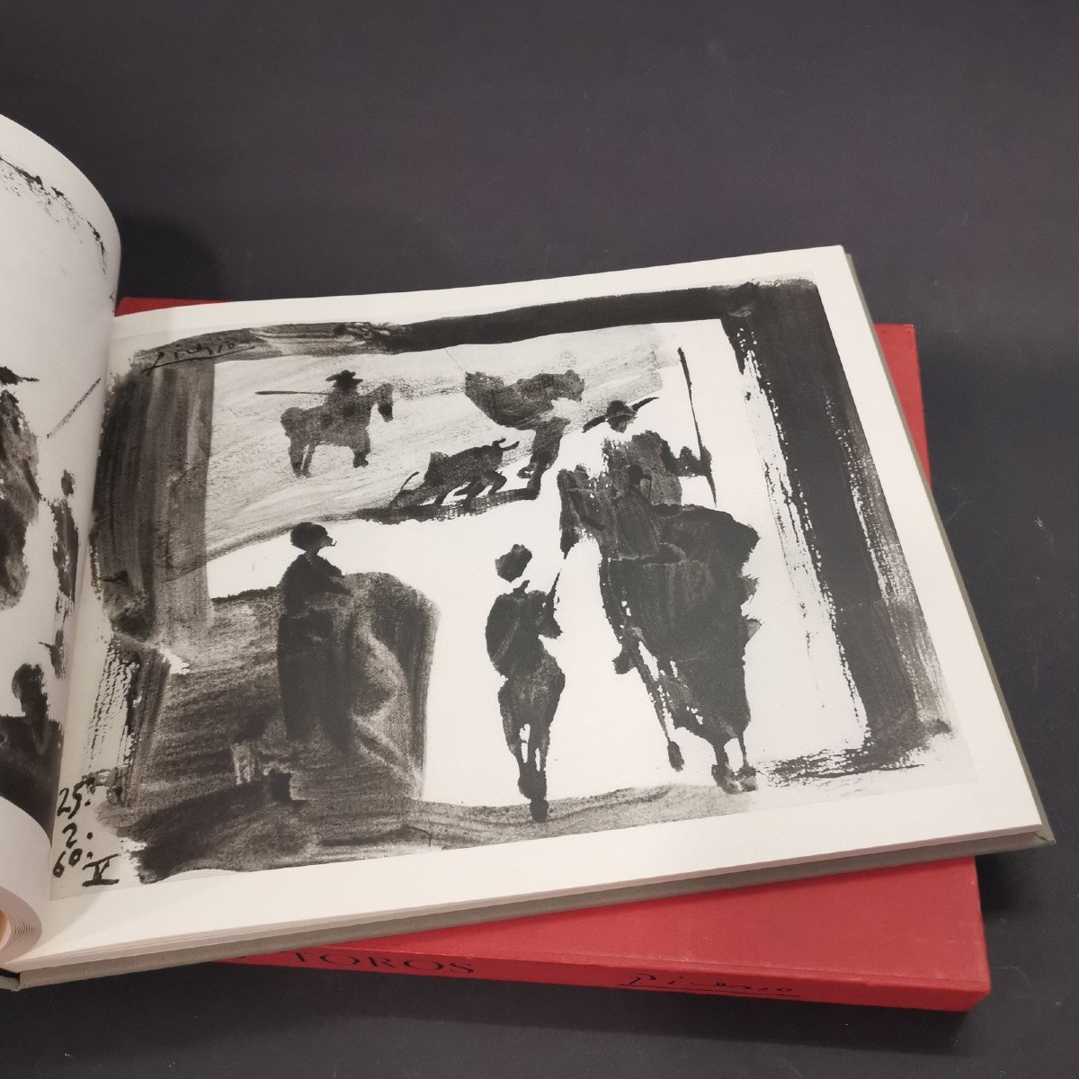 A Los Toros Avec Picasso, Livre Contenant 4 Lithographies Originales-photo-5