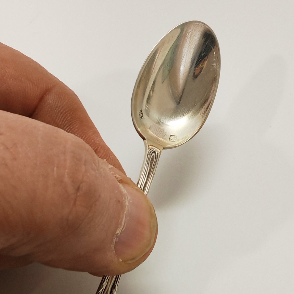 Compère Léontine, 12 Small Silver Minerva Spoons-photo-2