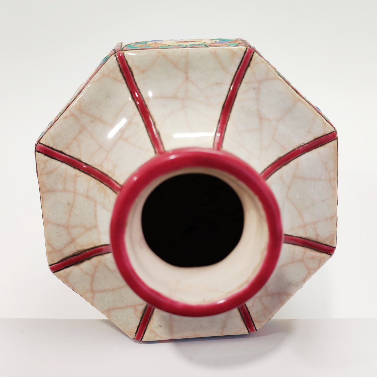 Grand vase Art Déco Emaux de Longwy. Circa 1934. D 5016-photo-3