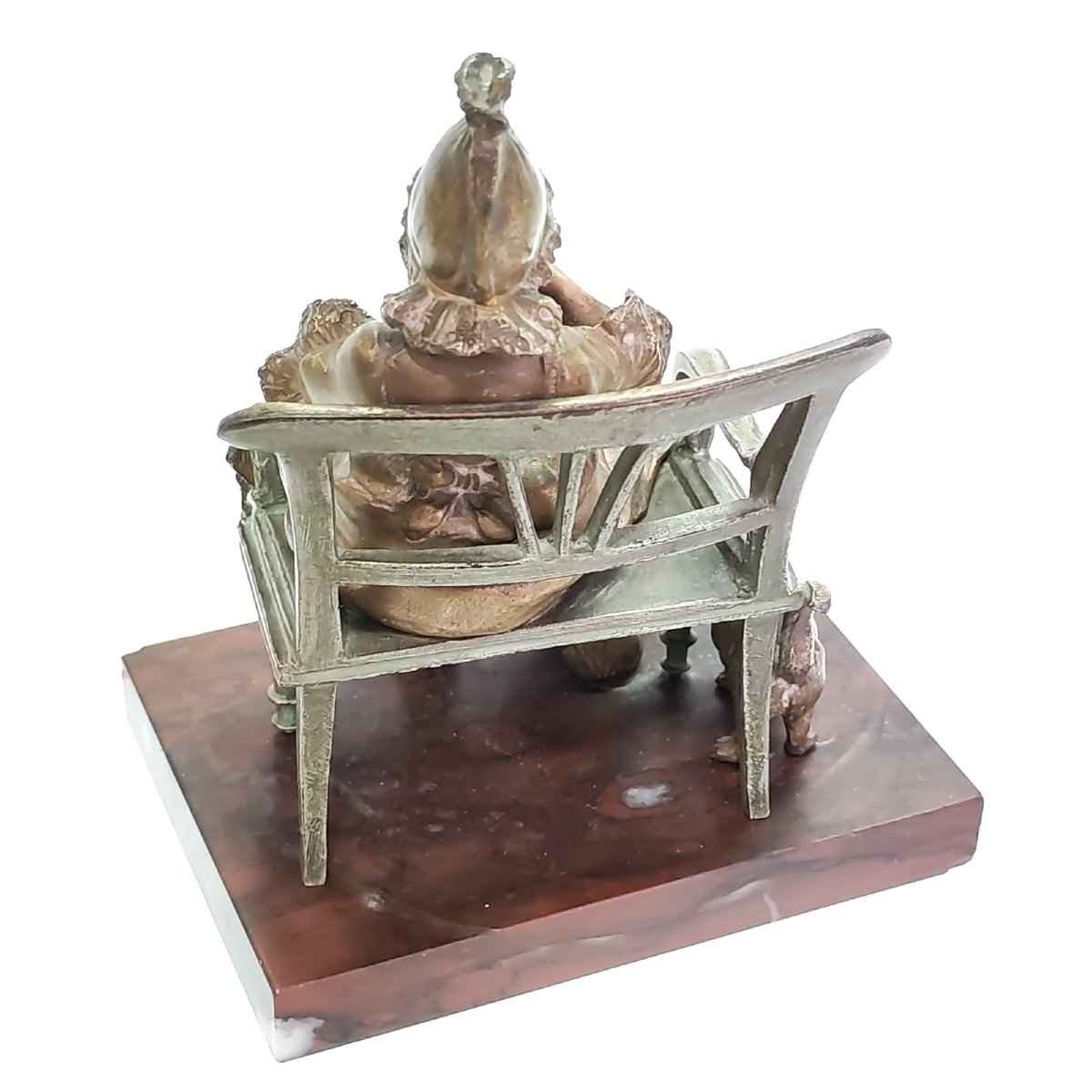 Georges Maxim (1885-1940), "the Spinner", Bronze Sculpture-photo-3