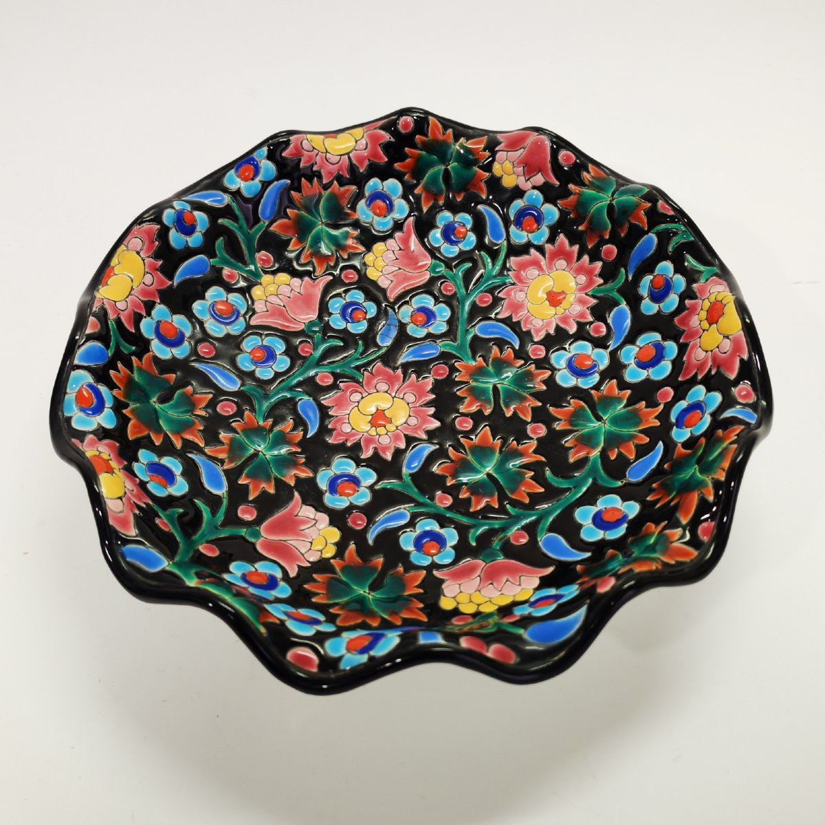 Longwy, Coupe à fruits en émaux de Longwy-photo-1