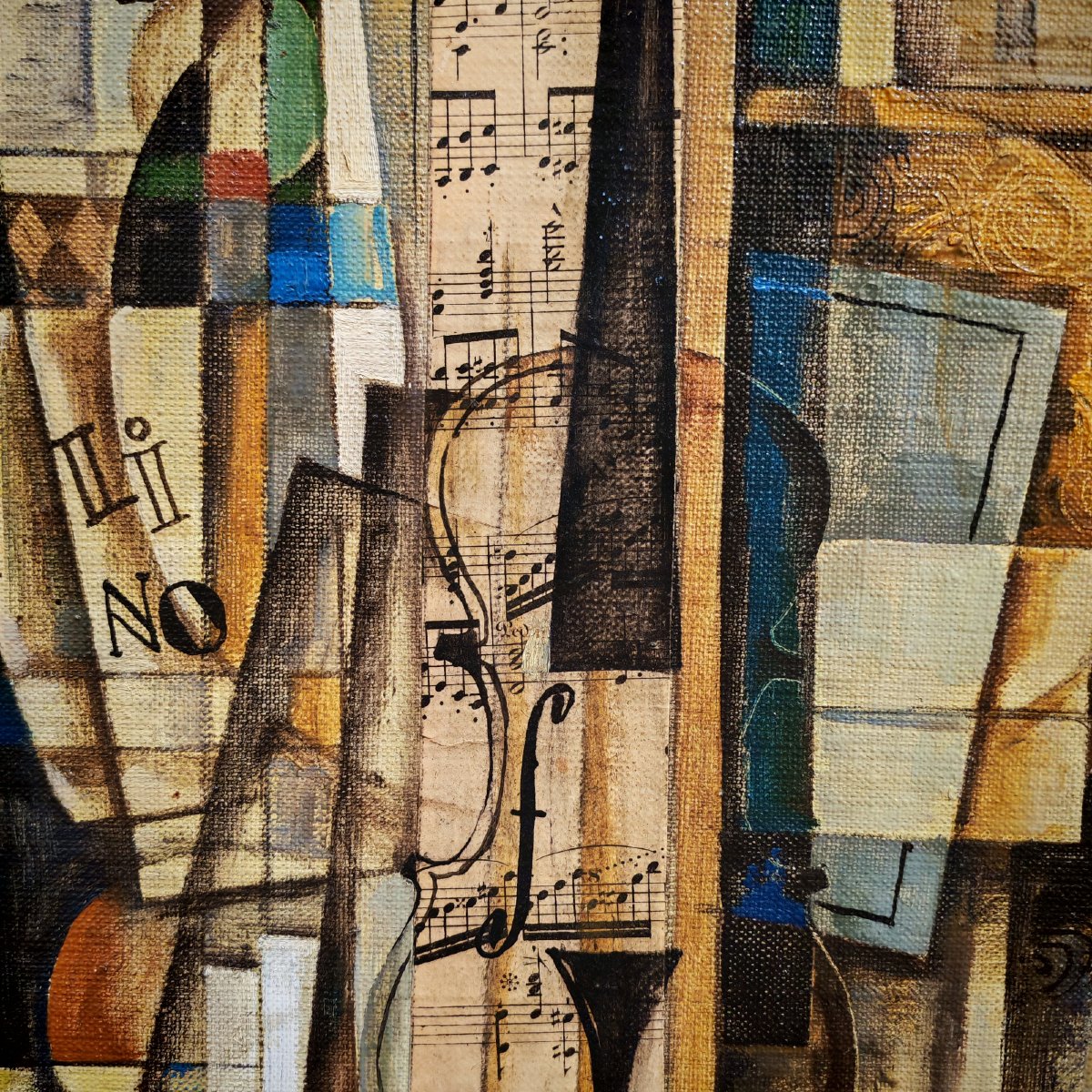 Aram KOUPETZIAN (1928-2017), Composition au violon-photo-3