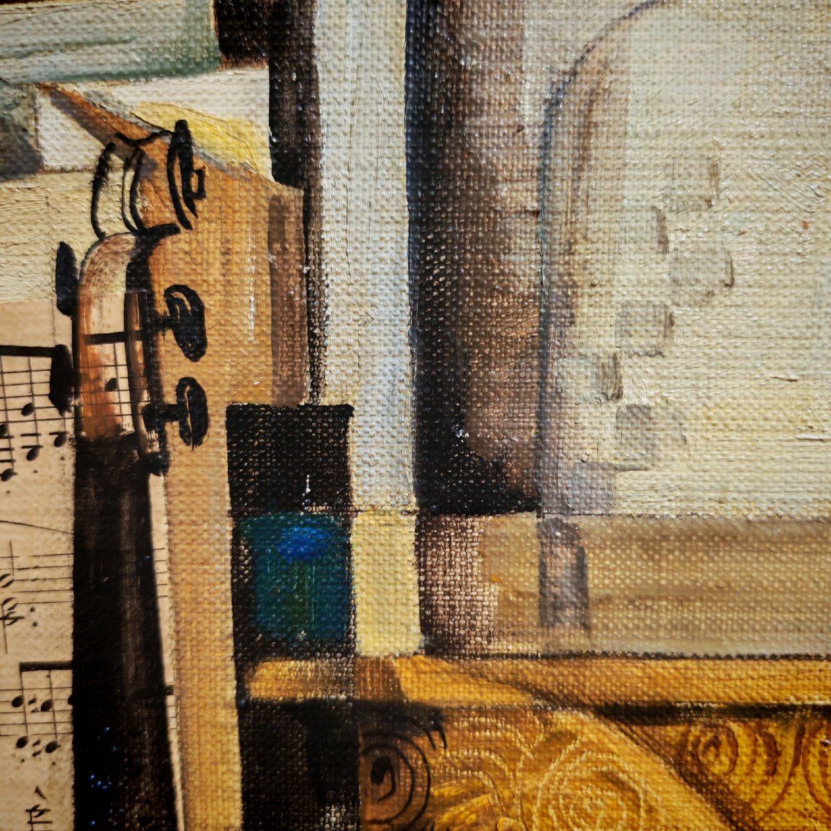 Aram KOUPETZIAN (1928-2017), Composition au violon-photo-1