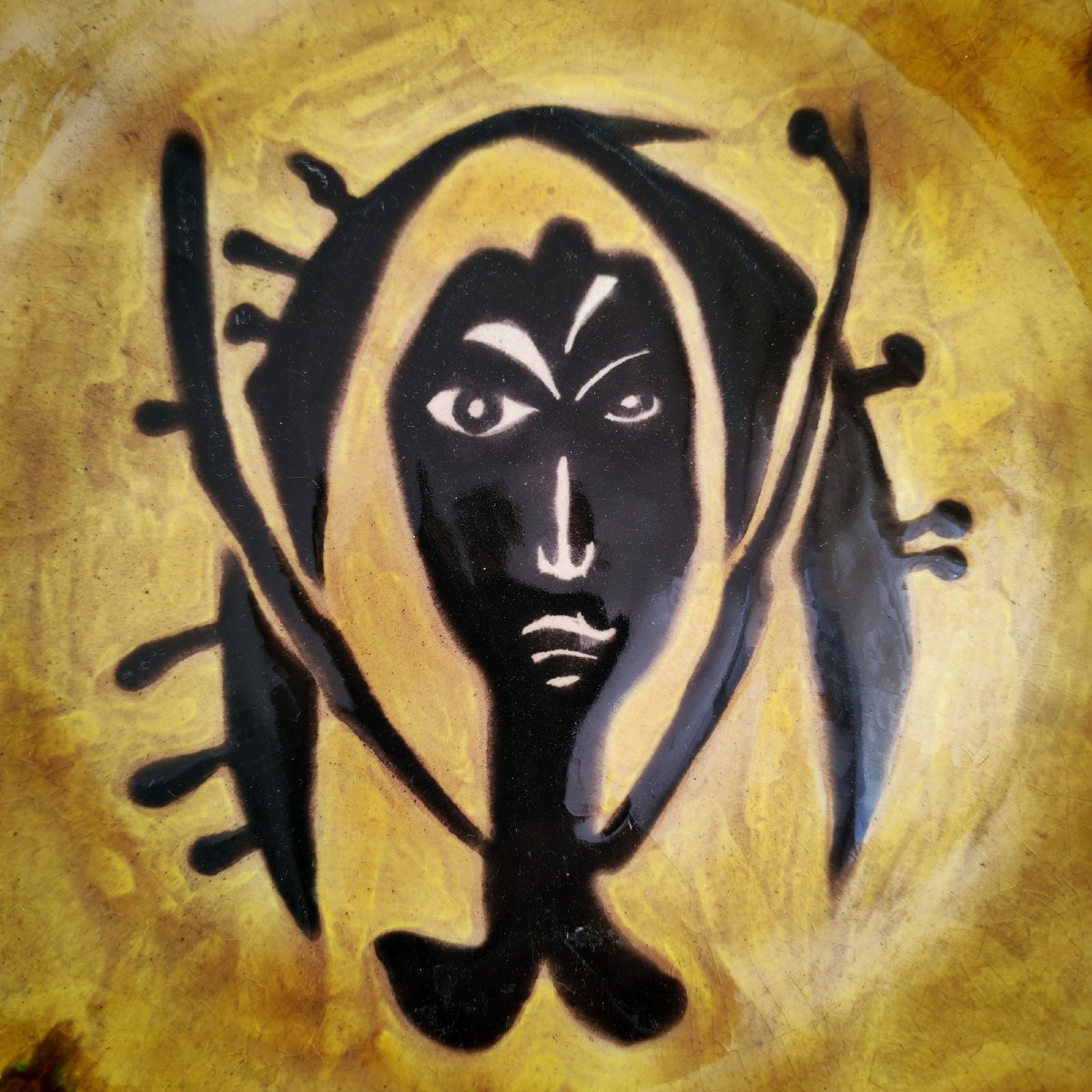 Jean Lurçat (1892–1966) – Glazed Ceramic Plate, “stylized Figure”-photo-4