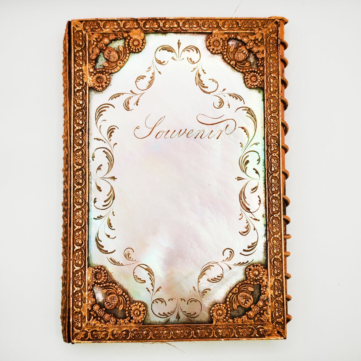 Vintage Charles X Mother-of-pearl Ballroom Notebook – 1824 Portable Calendar – Original Mechanical Pencil-photo-4