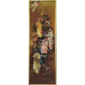 Jean-gaston Mantel (1914 – 1995), « Femmes à La Source »