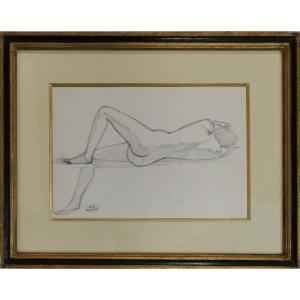 Drawing Of Reclining Nude By André Derain (atelier Stamp)