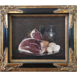 Stéphane Dufraisse (1953-2013), Nature Morte Au Jambon