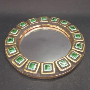 Mithé Espelt (1923-2020), Crown Mirror (green And Gold), Circa 1952,