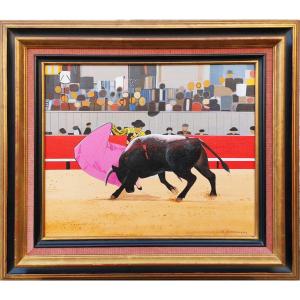 Gilles Coudour (1942), Bullfighting Scene, 10f Format