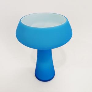 Carlo Moretti Murano Satin Blue Vase