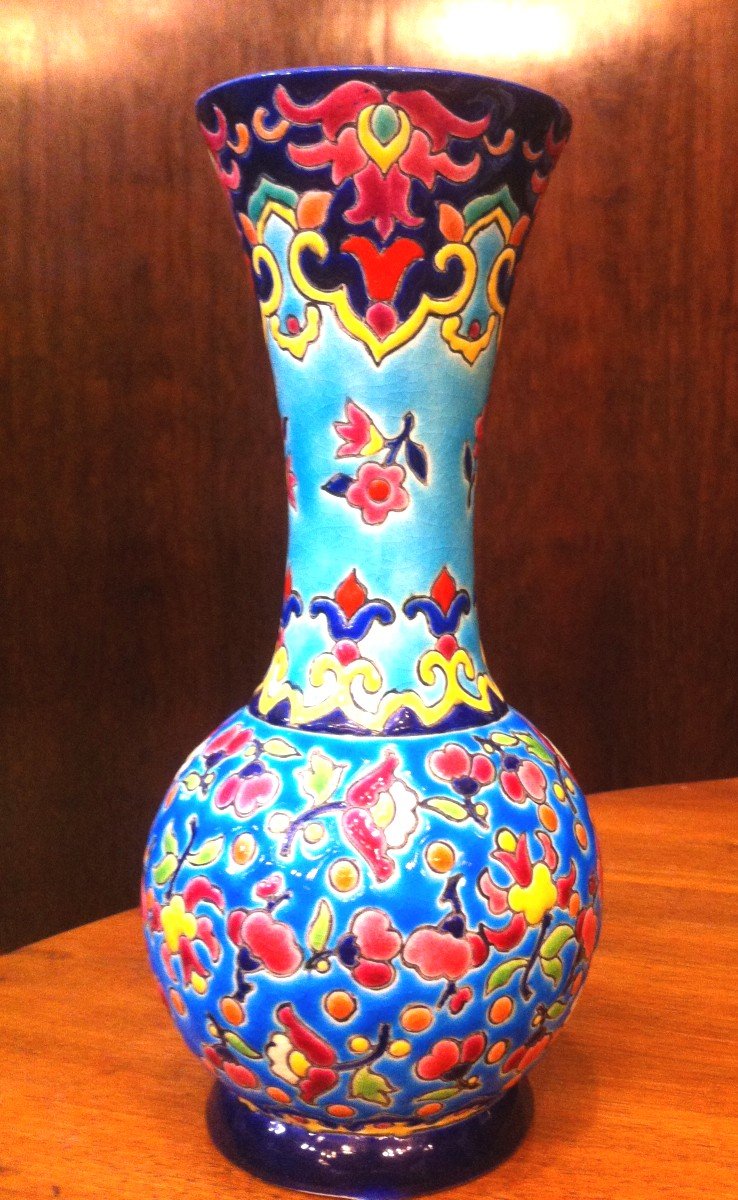 Vase Signe Longwy 