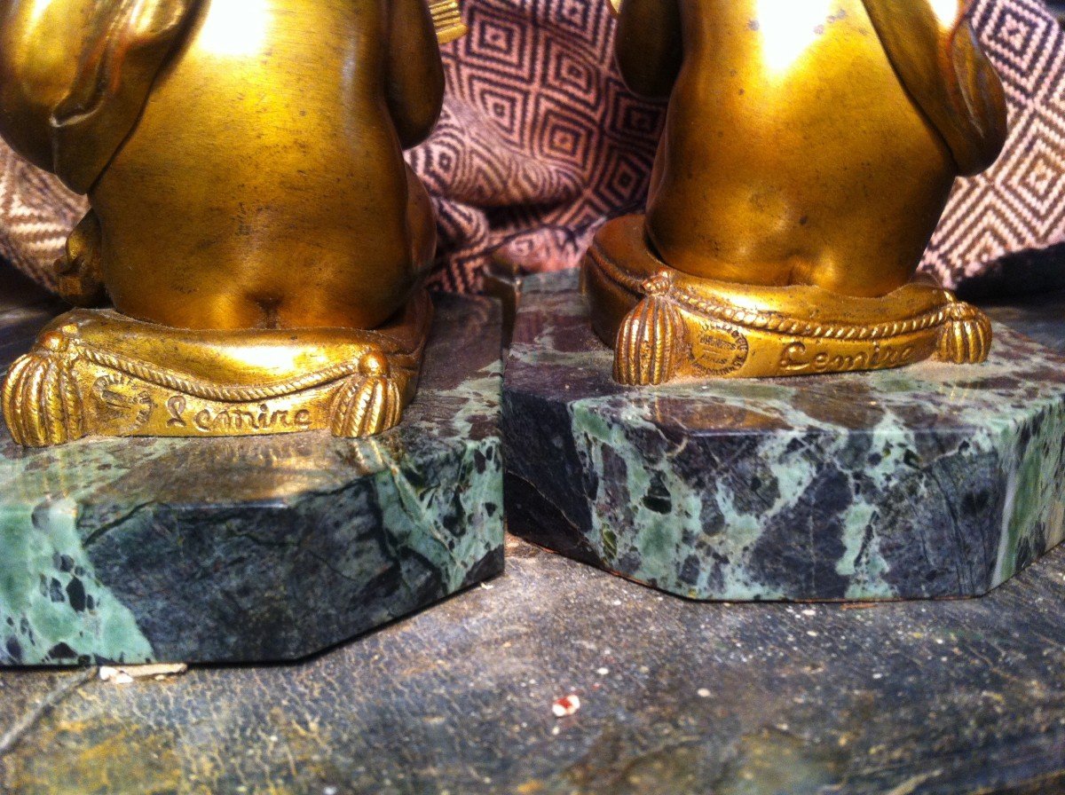 Bookends In Bronze Reading And Writing-photo-7