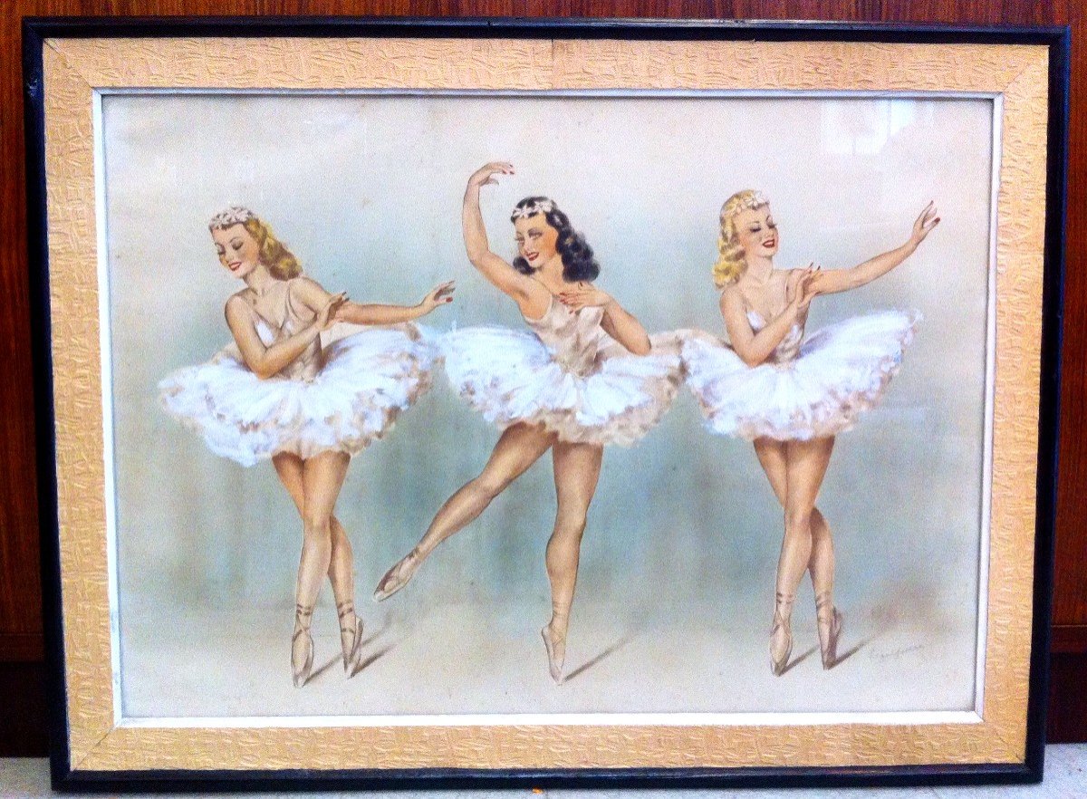 The Three Graces In Art Deco Period Tutu
