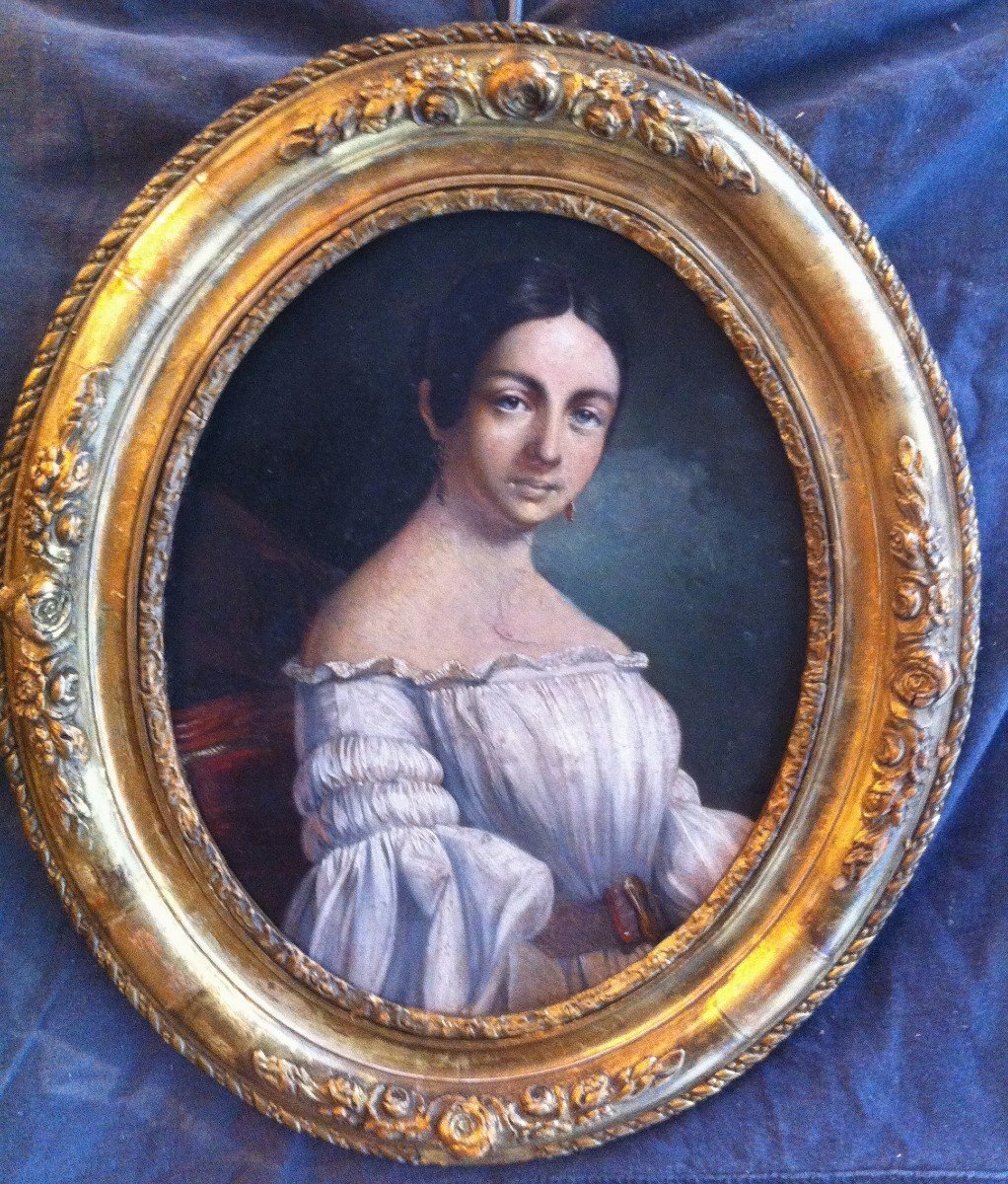 Portrait De Jeune femme XIX ème