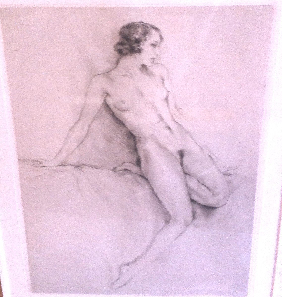 Femme Nue  d'époque Art Déco 