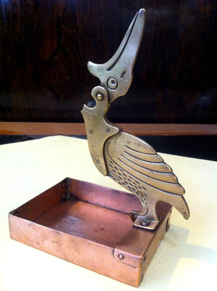 Art Deco Period Pelican Cigar Cutter-photo-2