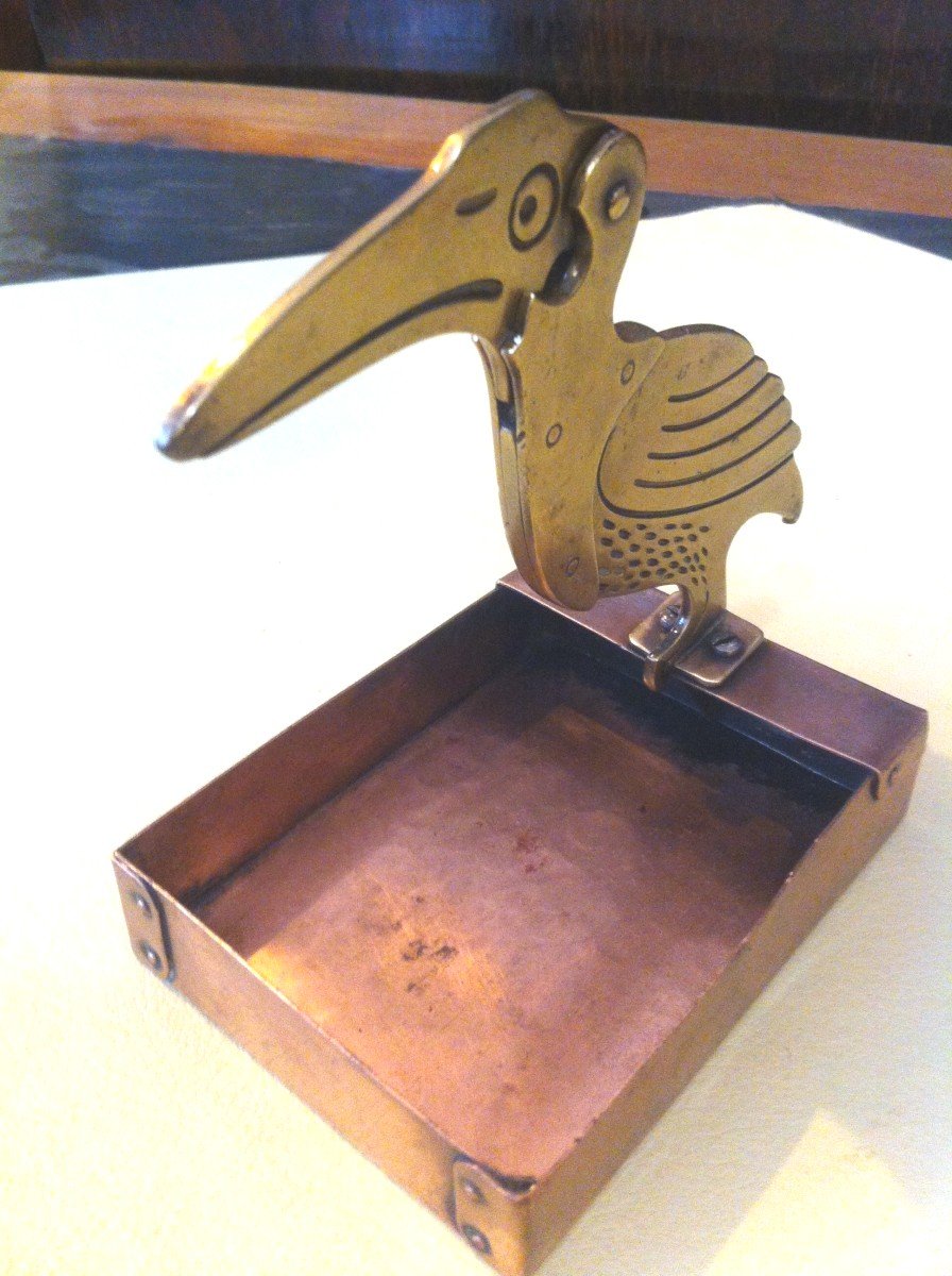 Art Deco Period Pelican Cigar Cutter-photo-3