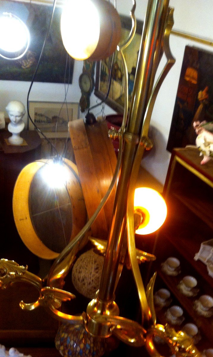 Art Nouveau Gargoyle Chandelier-photo-2