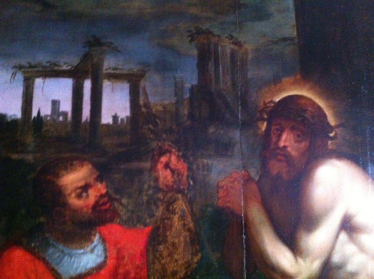 Christ Aux Outrages d'époque XVII ème d'après albrecht dürer-photo-3