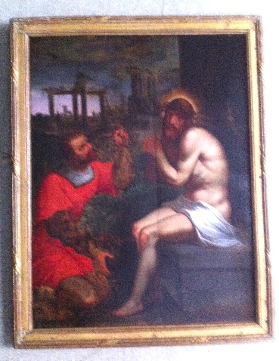 Christ Aux Outrages d'époque XVII ème d'après albrecht dürer-photo-8
