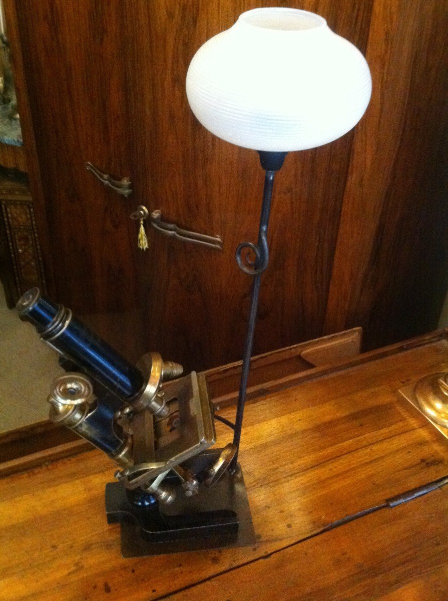 Lampe Microscope De l' Institut Pasteur-photo-2