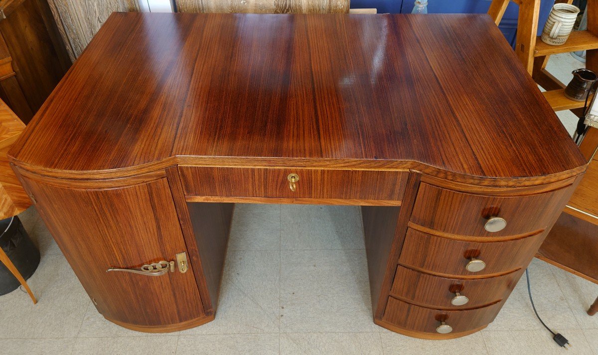 Bureau à Caisson d'époque Art Déco-photo-2