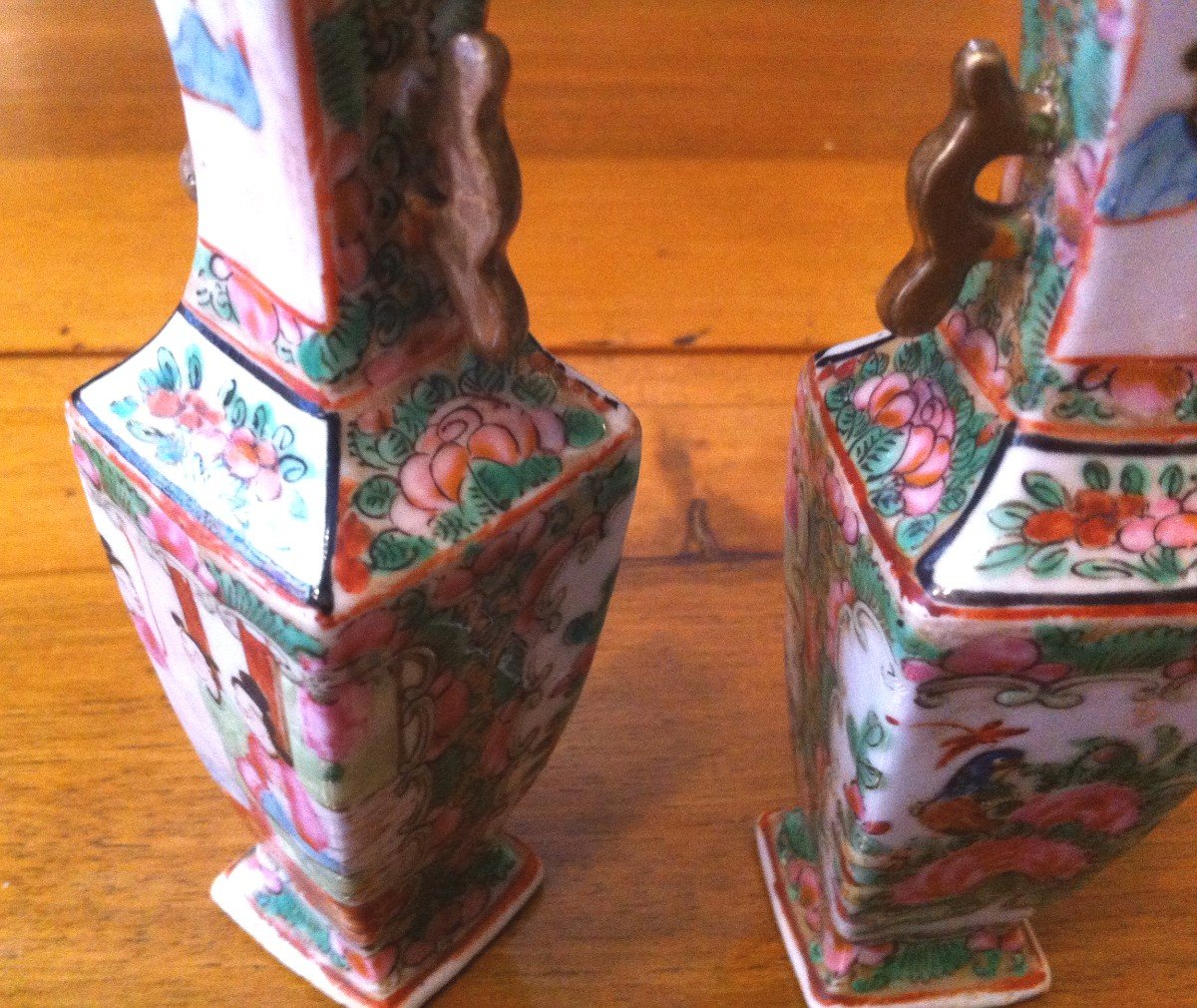 Paire De Vases Miniatures Chine XVIII ème -photo-7