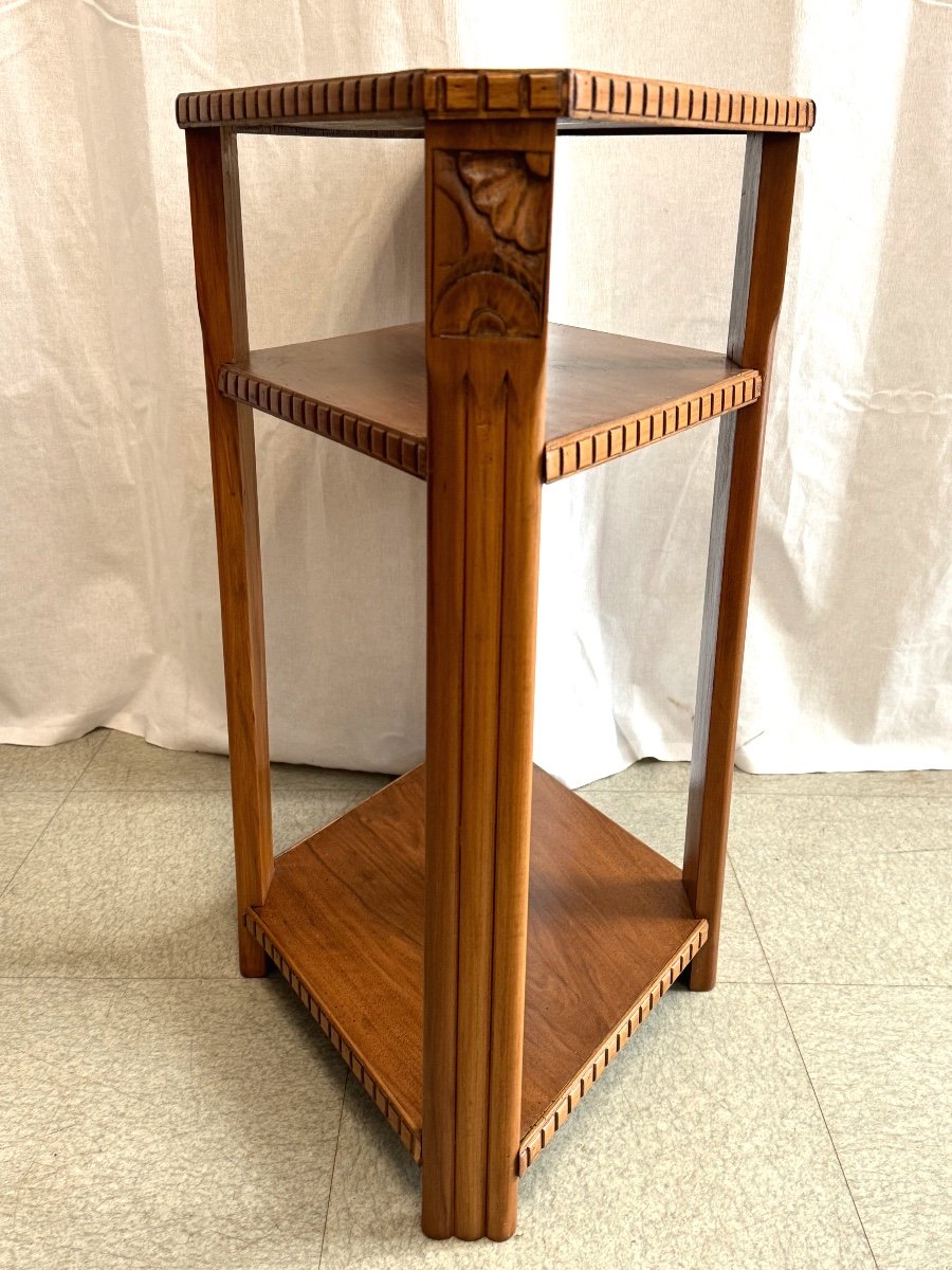 Art Deco Period Losange Pedestal Table-photo-3