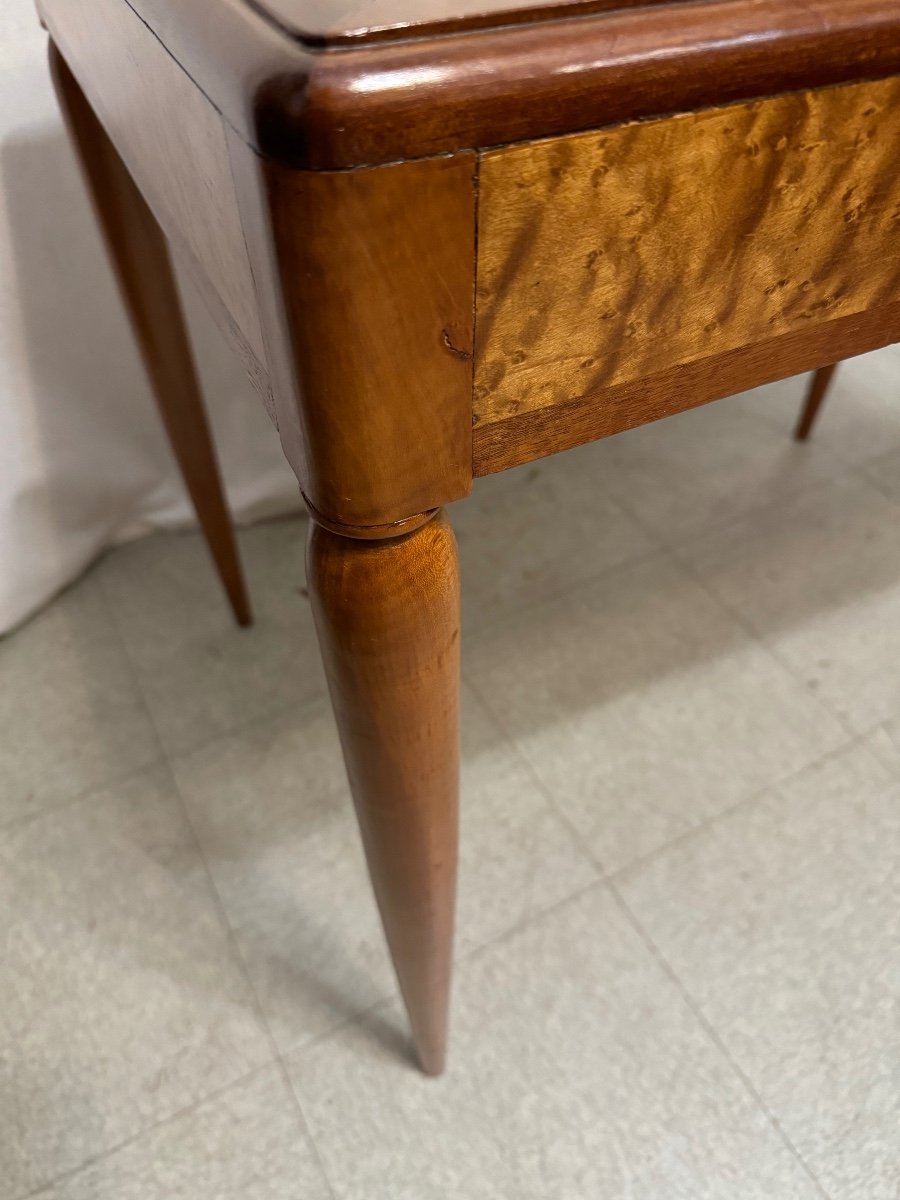 Bureau  En érable Moucheté d' époque Art Déco -photo-1