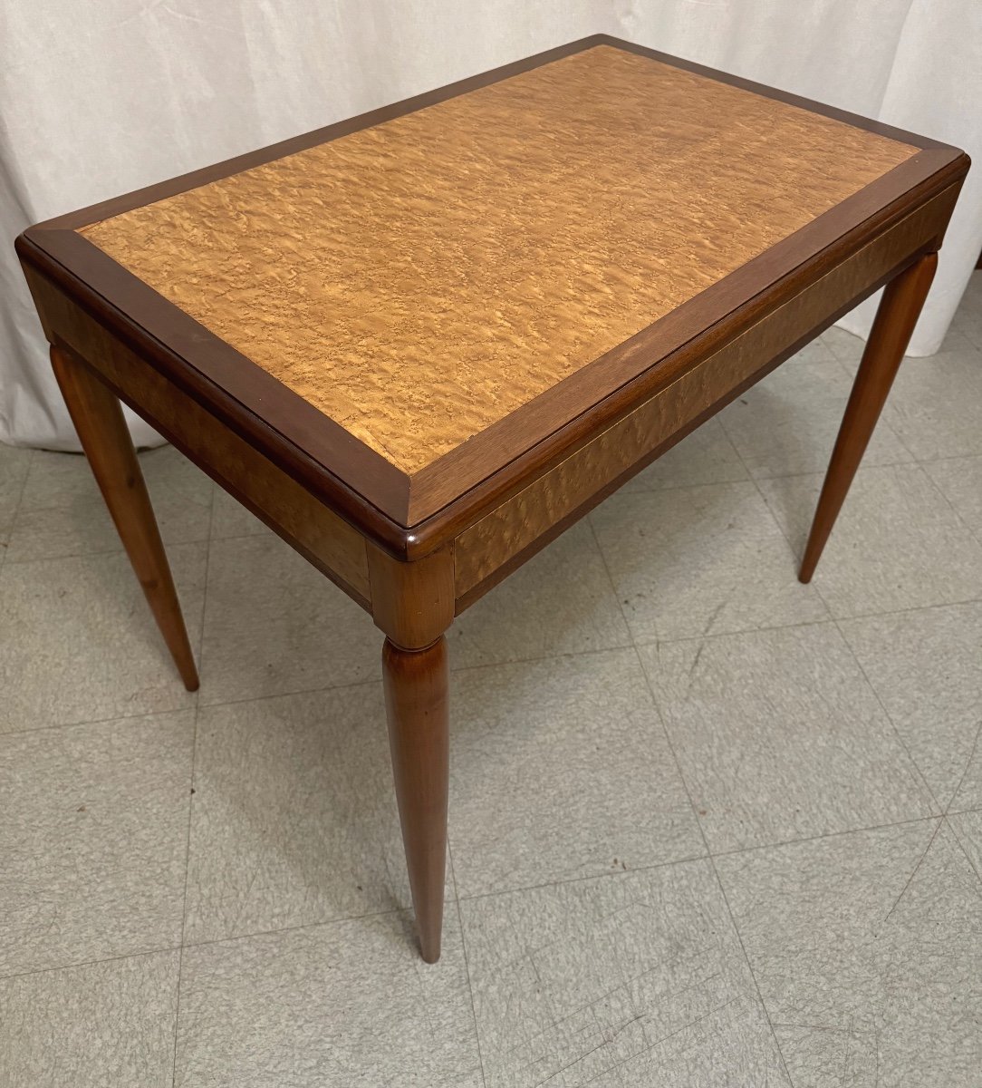 Bureau  En érable Moucheté d' époque Art Déco 
