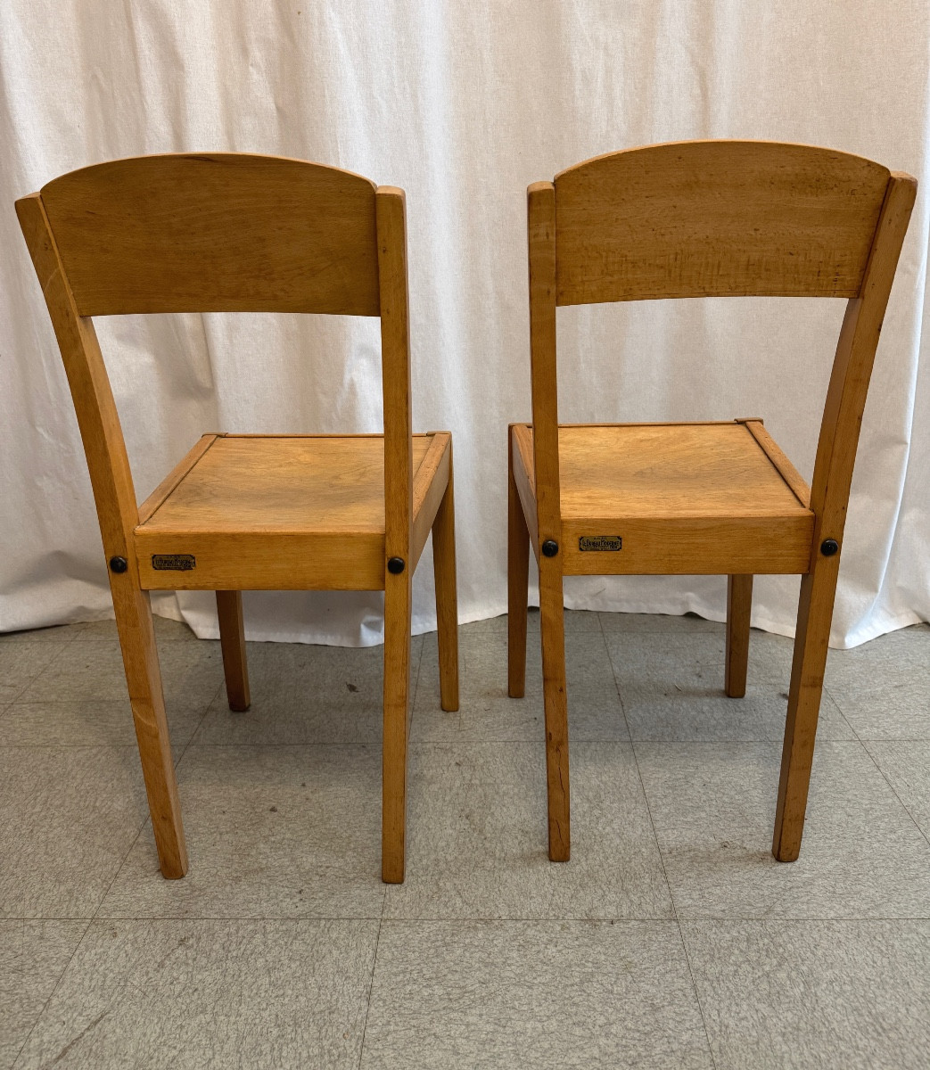 Pair Of Art Deco Period Chairs-photo-6