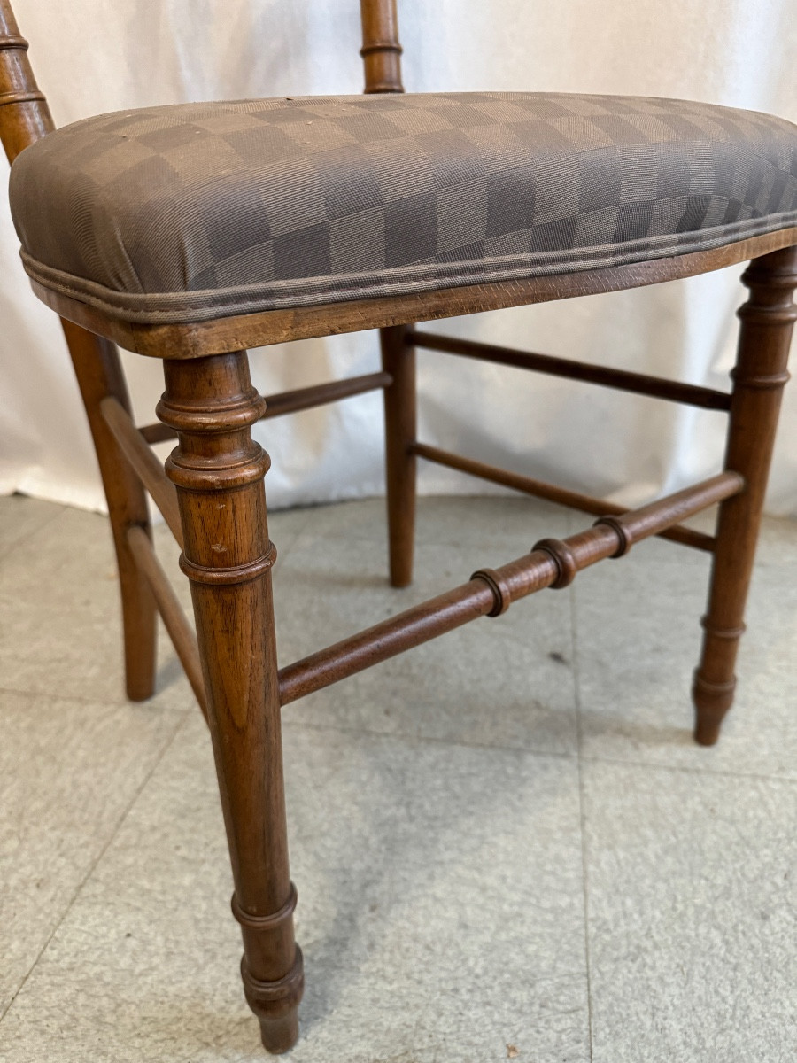paire de chaises en noyer-photo-2