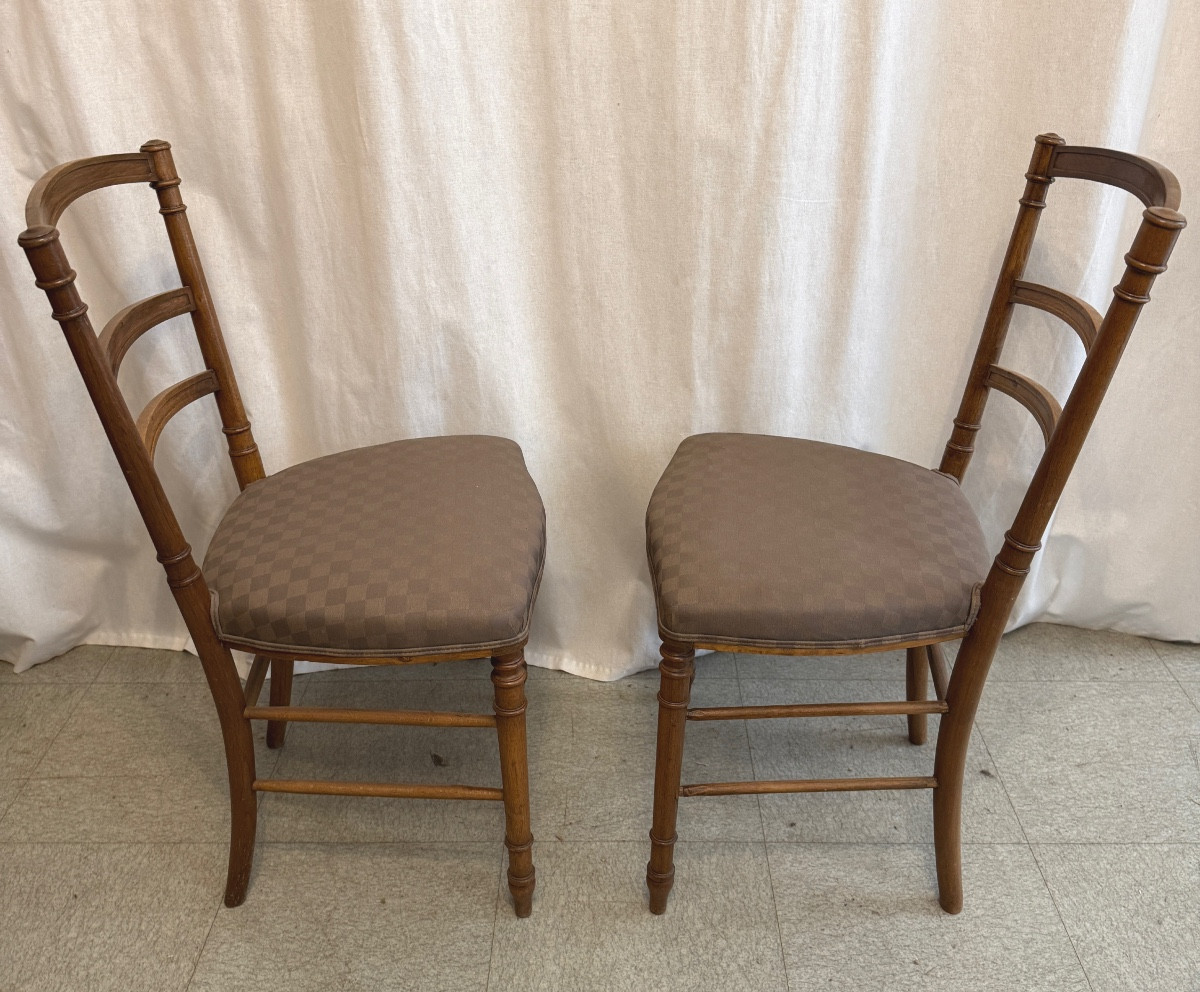 paire de chaises en noyer-photo-8