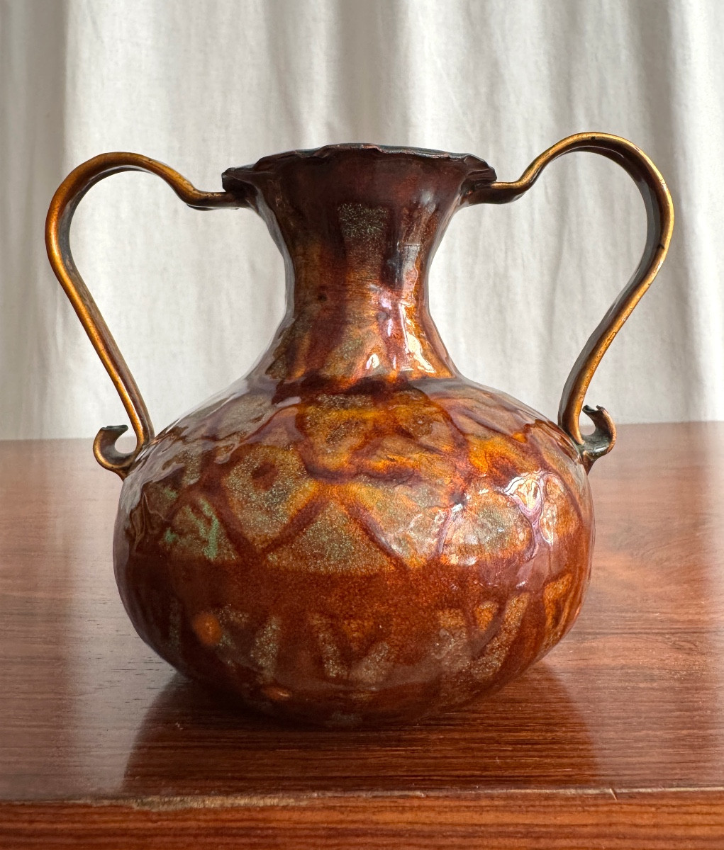Amphore en émaux cloisonné -photo-7