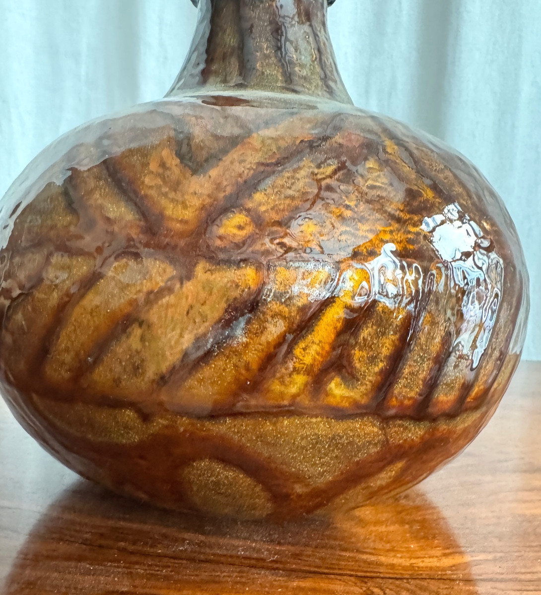 Vase en émaux cloisonné-photo-3