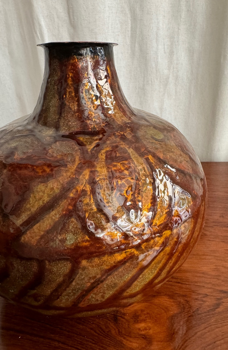 Vase en émaux cloisonné-photo-6