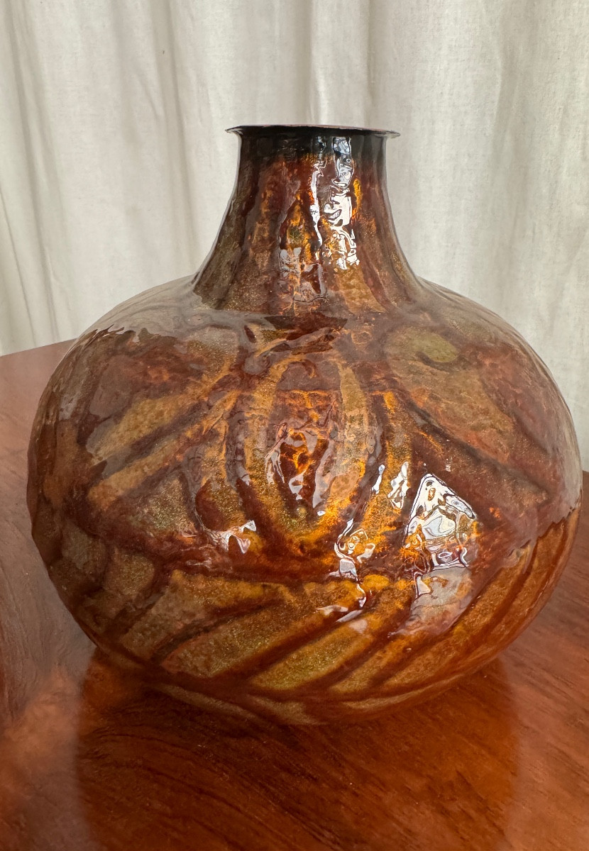 Vase en émaux cloisonné-photo-7