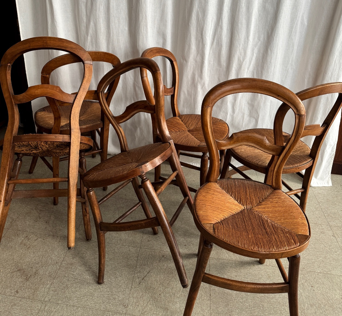 6 Chaises d 'époque Louis Philippe-photo-5