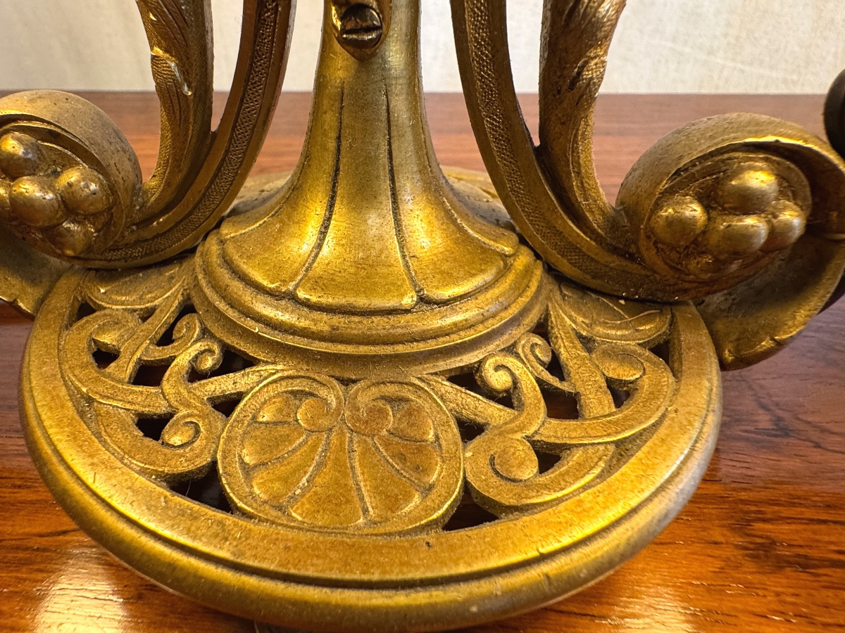 Lampe de table en bronze -photo-4