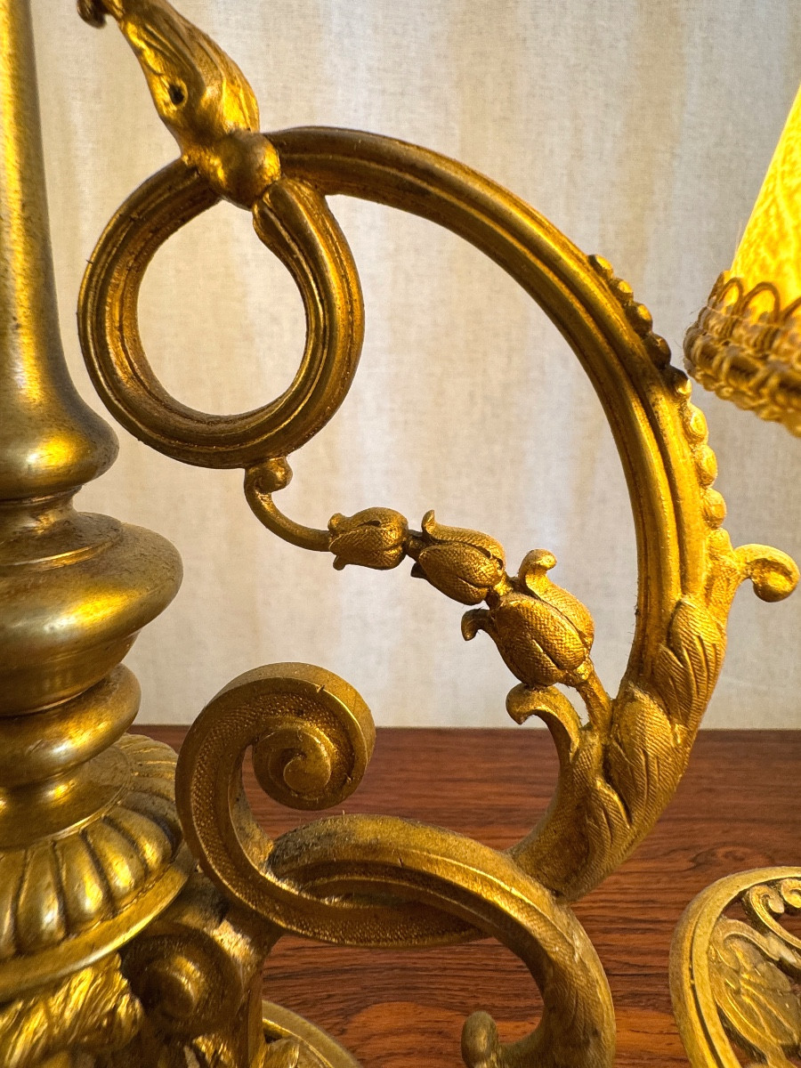 Lampe de table en bronze -photo-1