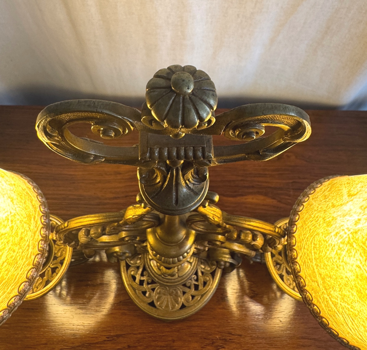 Lampe de table en bronze -photo-2
