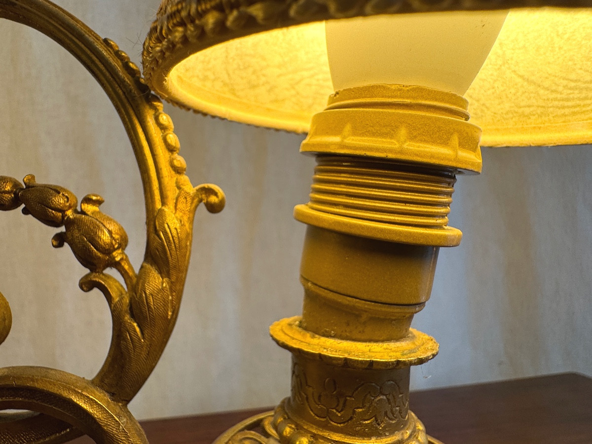 Lampe de table en bronze -photo-6