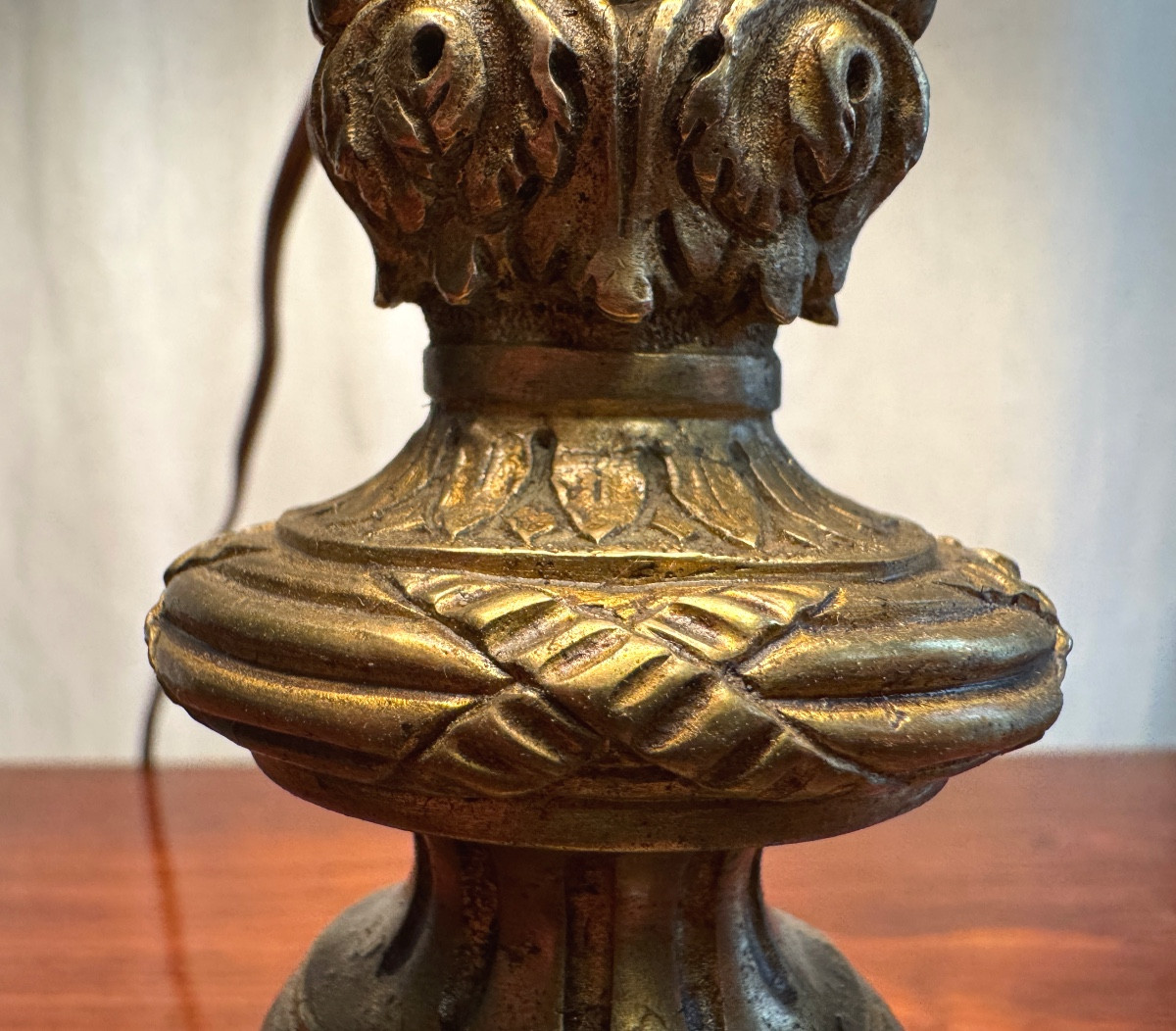 Lampe lyre d'époque Empire-photo-1
