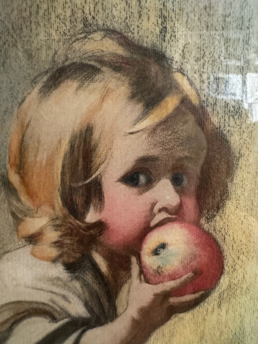 The Girl With The Apple, Ludwig Fahrenkrog-photo-2