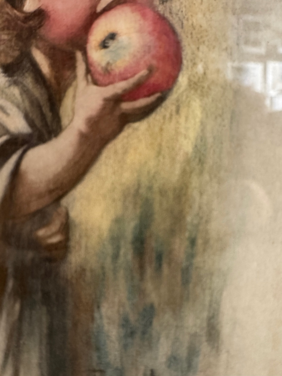 The Girl With The Apple, Ludwig Fahrenkrog-photo-2
