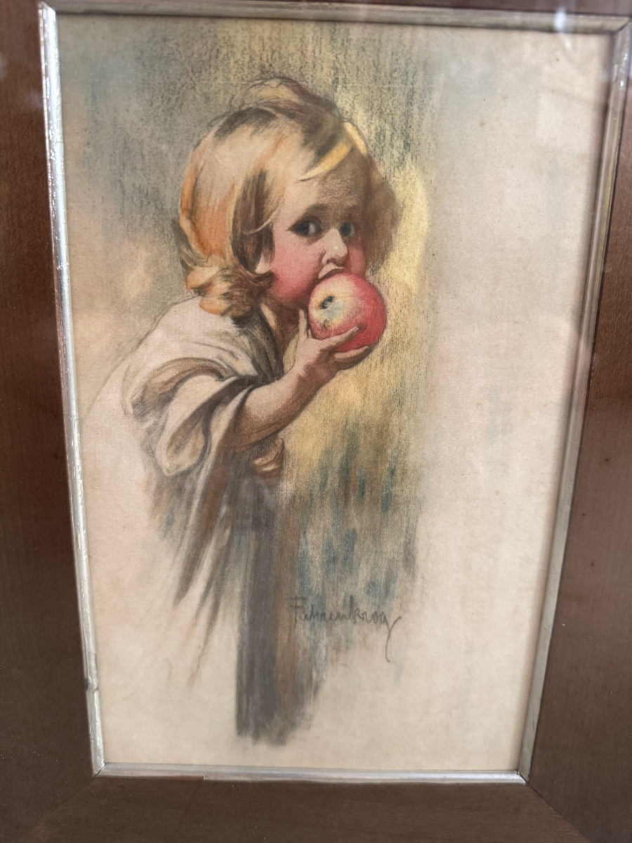 The Girl With The Apple, Ludwig Fahrenkrog-photo-7