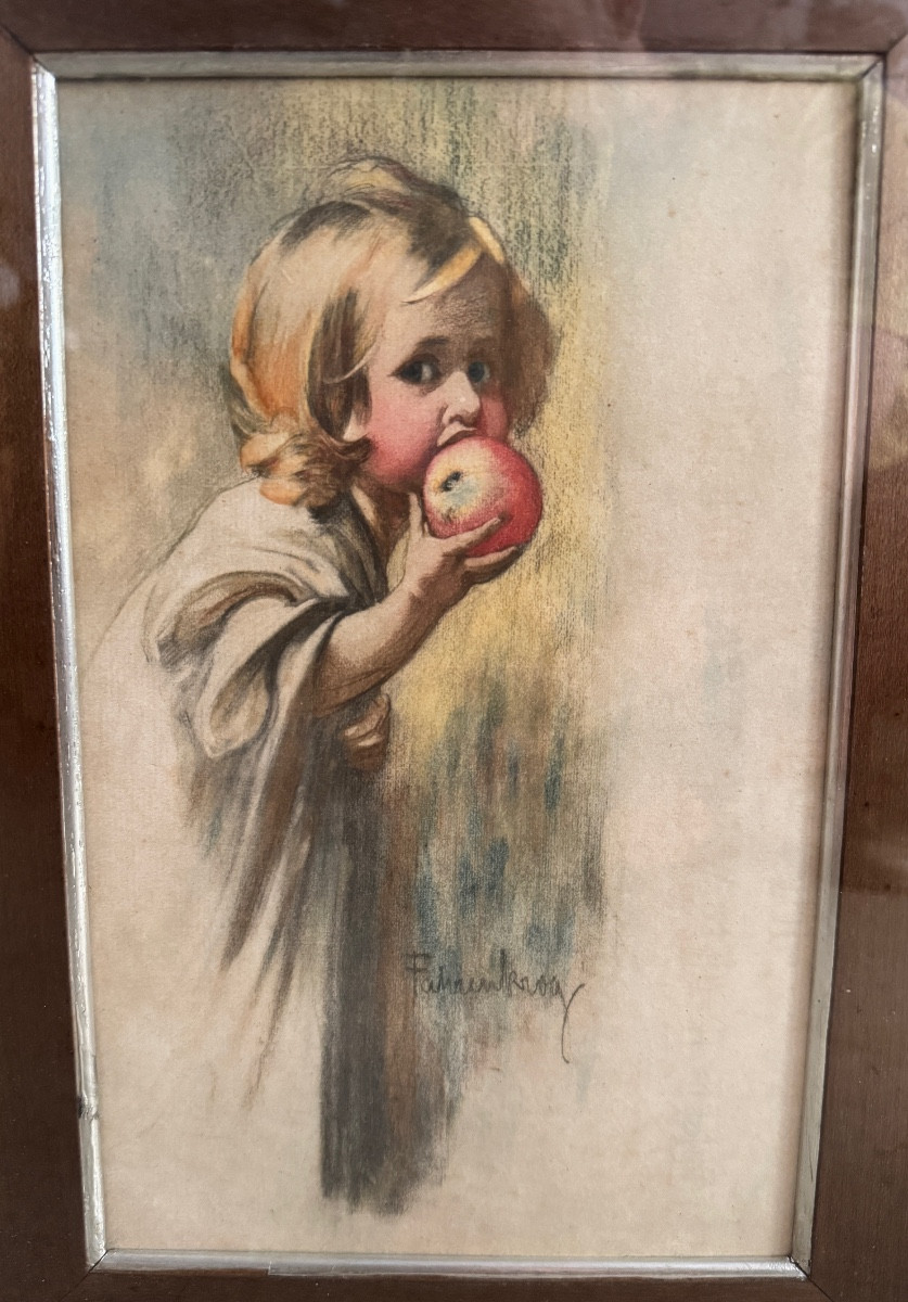 The Girl With The Apple, Ludwig Fahrenkrog